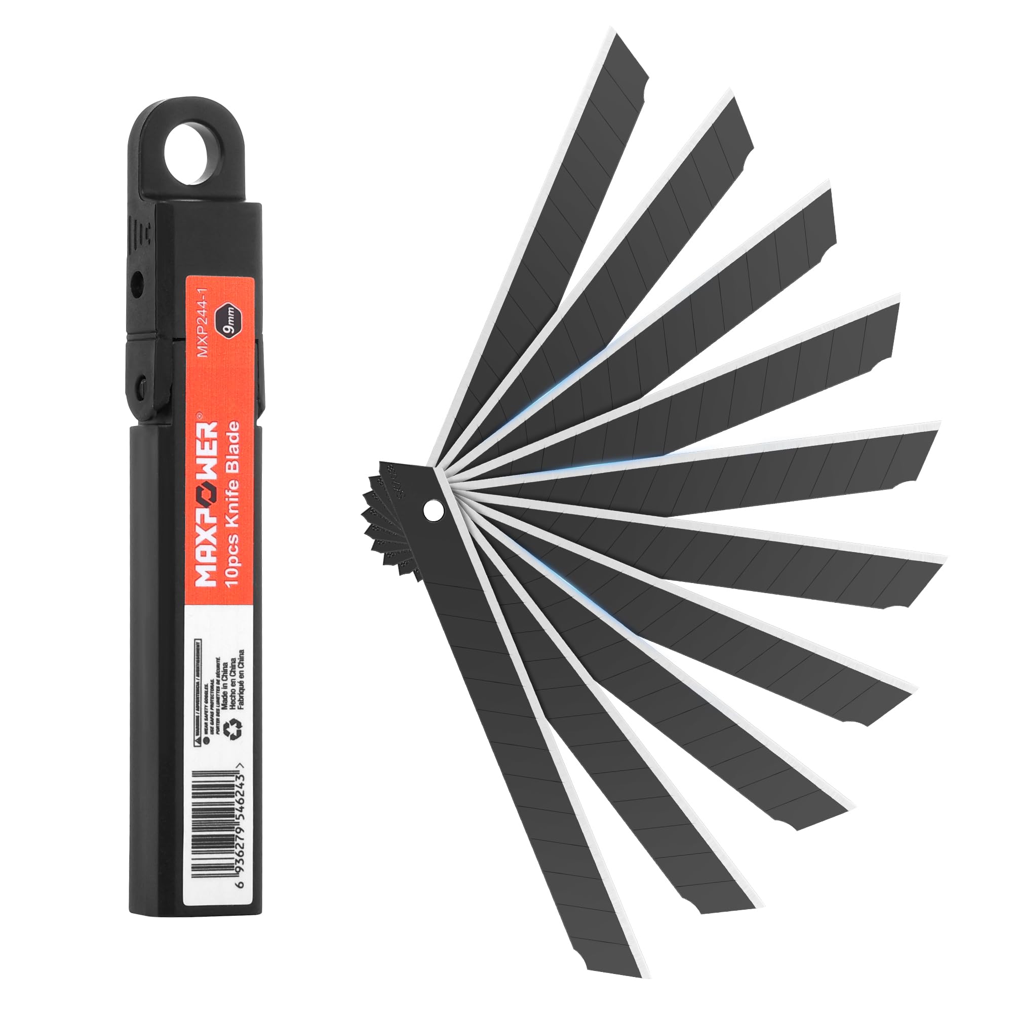 Uesd　CASH　９’０　AllRound Custom MAXPOWER 9 mm Snap-Off Blades, 50 Pack Box Cutter Blades, 60